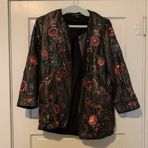 Zara Sequin Blazer